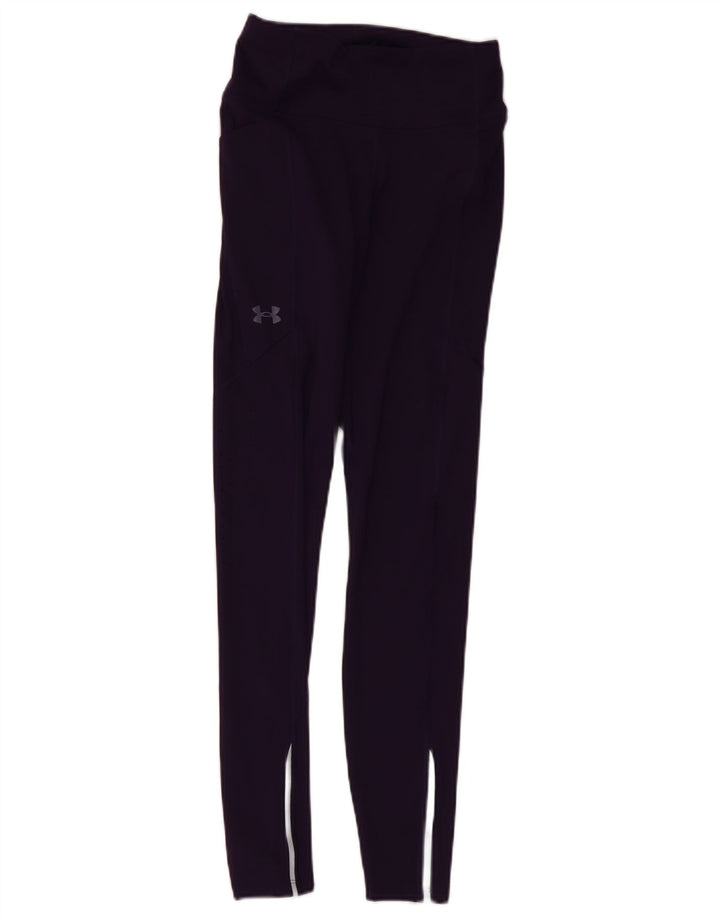 Under Armour Leggings Femme UK 4 XS Violet Polyester
