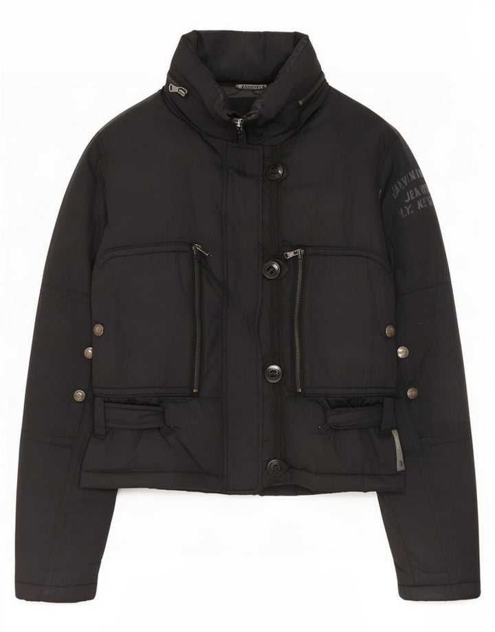 Calvin Klein Jeans Veste rembourrée pour femme UK 14 Medium Noir