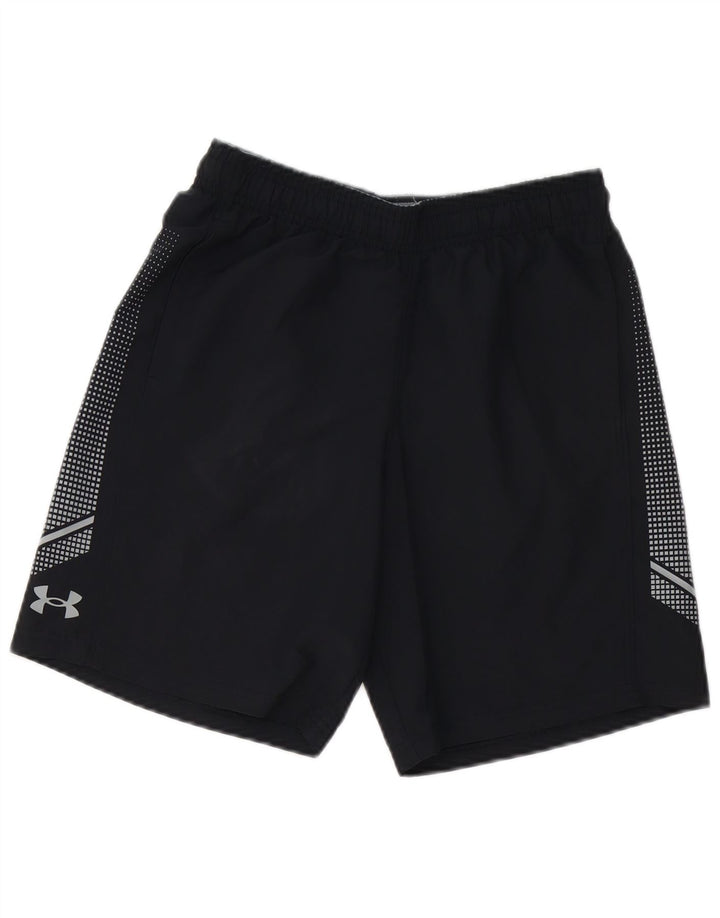 Under Armour Short de Sport Garçon 11-12 Ans Grand Noir Polyester