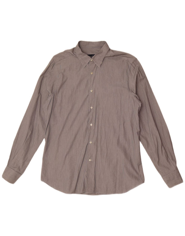 Massimo Dutti Chemise Slim Fit XL en coton à fines rayures pour homme