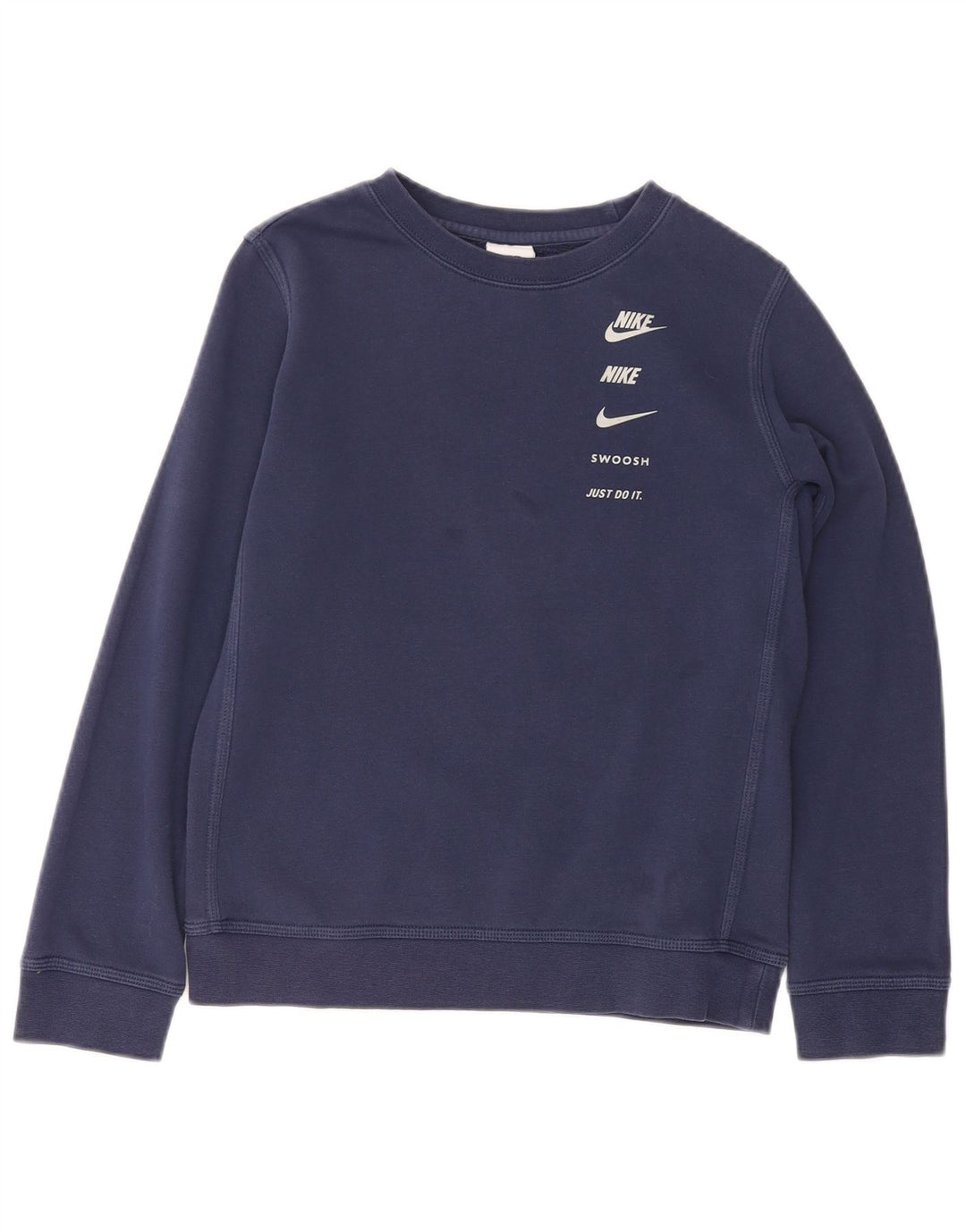 NIKE Pull sweat-shirt graphique Swoosh pour garçon 10-11 ans Bleu marine moyen