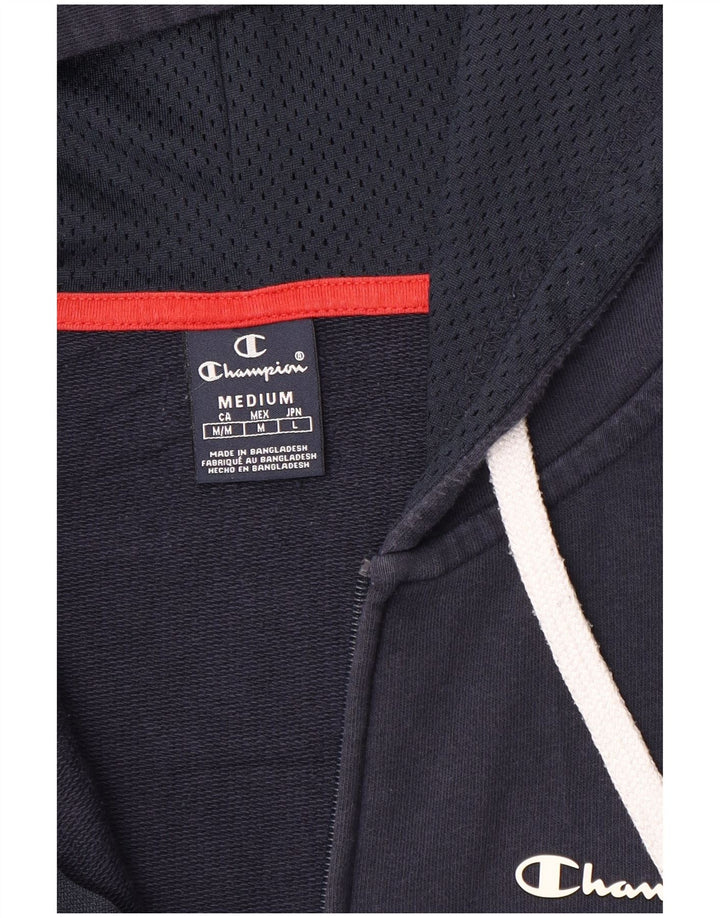 Champion Pull à Capuche Zippé Homme Bleu Marine Moyen