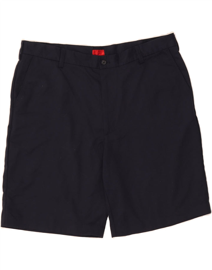 IZOD Mens Chino Shorts W40 XL Navy Blue Polyester Vintage Izod and Second-Hand Izod from Messina Hembry 