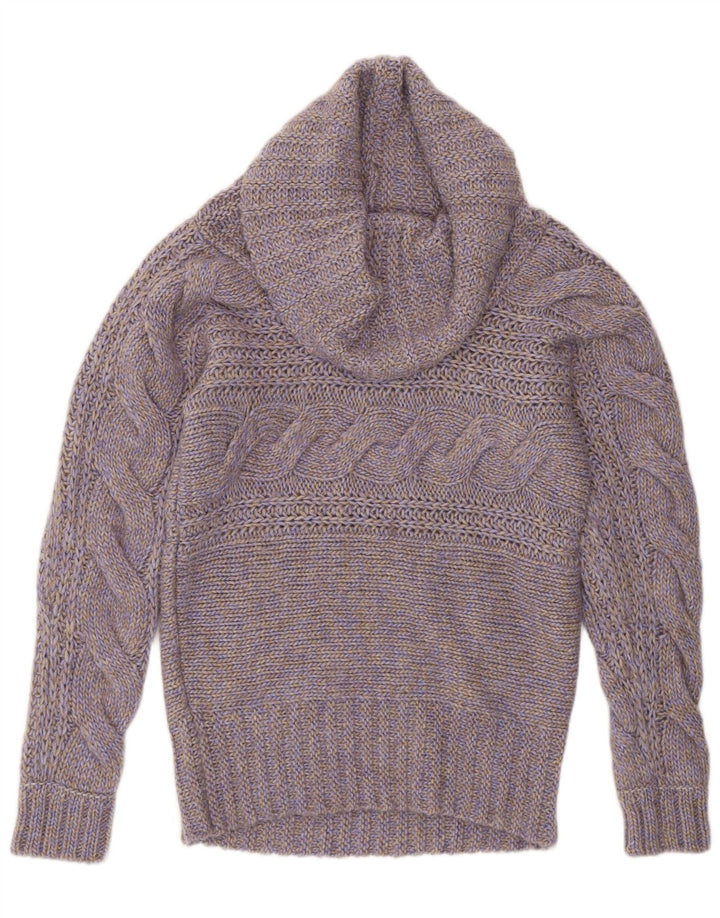 Esprit Pull col roulé femme UK 14 Laine violet moyen