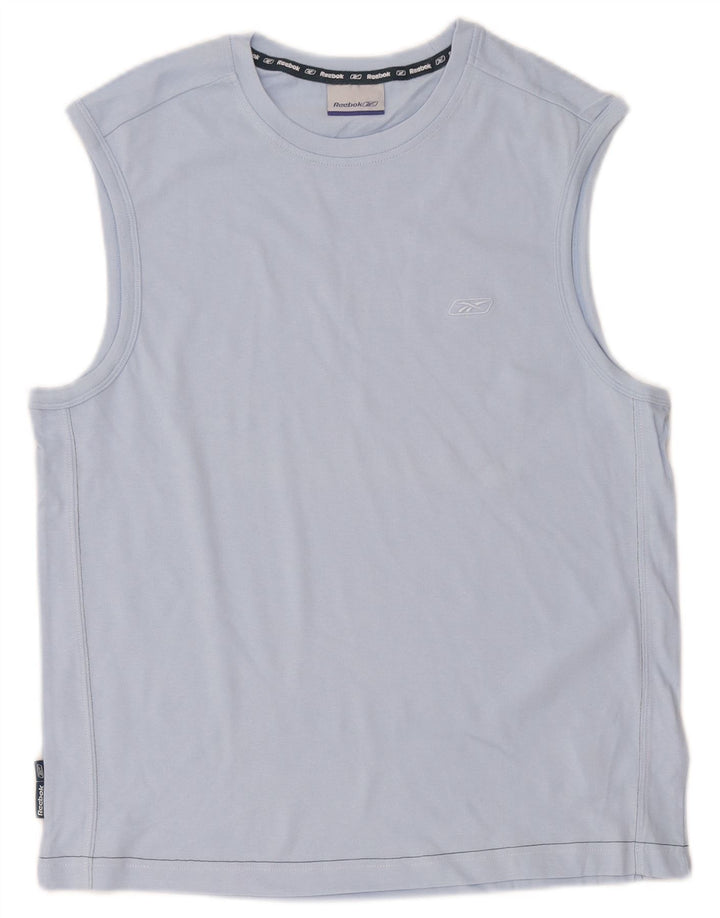 Reebok Débardeur Homme Bleu Moyen Coton