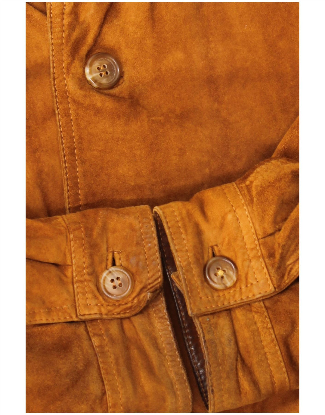 Kapraun Veste bomber en daim pour homme UK 42 XL Marron