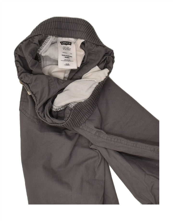 LEVI'S Boys Chino Shorts 8-9 Years W21 Grey Cotton | Vintage Levi's | Thrift | Second-Hand Levi's | Used Clothing | Messina Hembry 