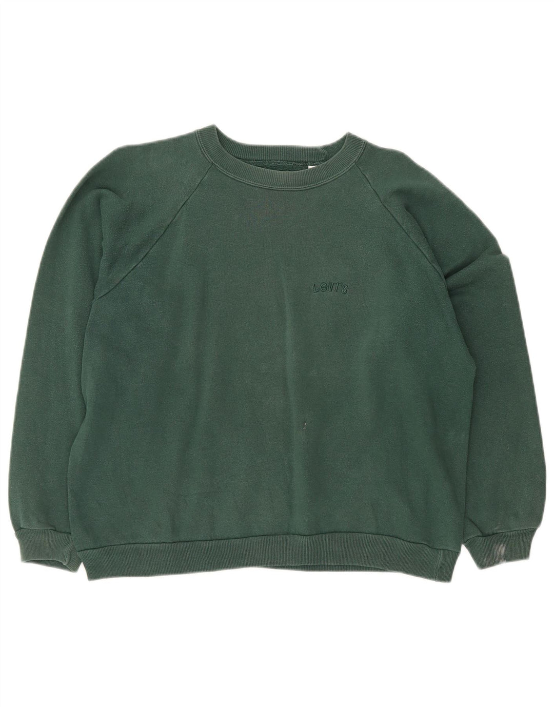 LEVI'S Sweat-shirt coupe ample pour femme en coton vert moyen UK 14