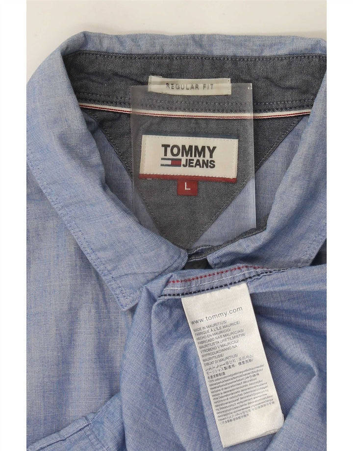 Tommy Hilfiger Chemise Regular Fit Homme Grand Bleu Coton