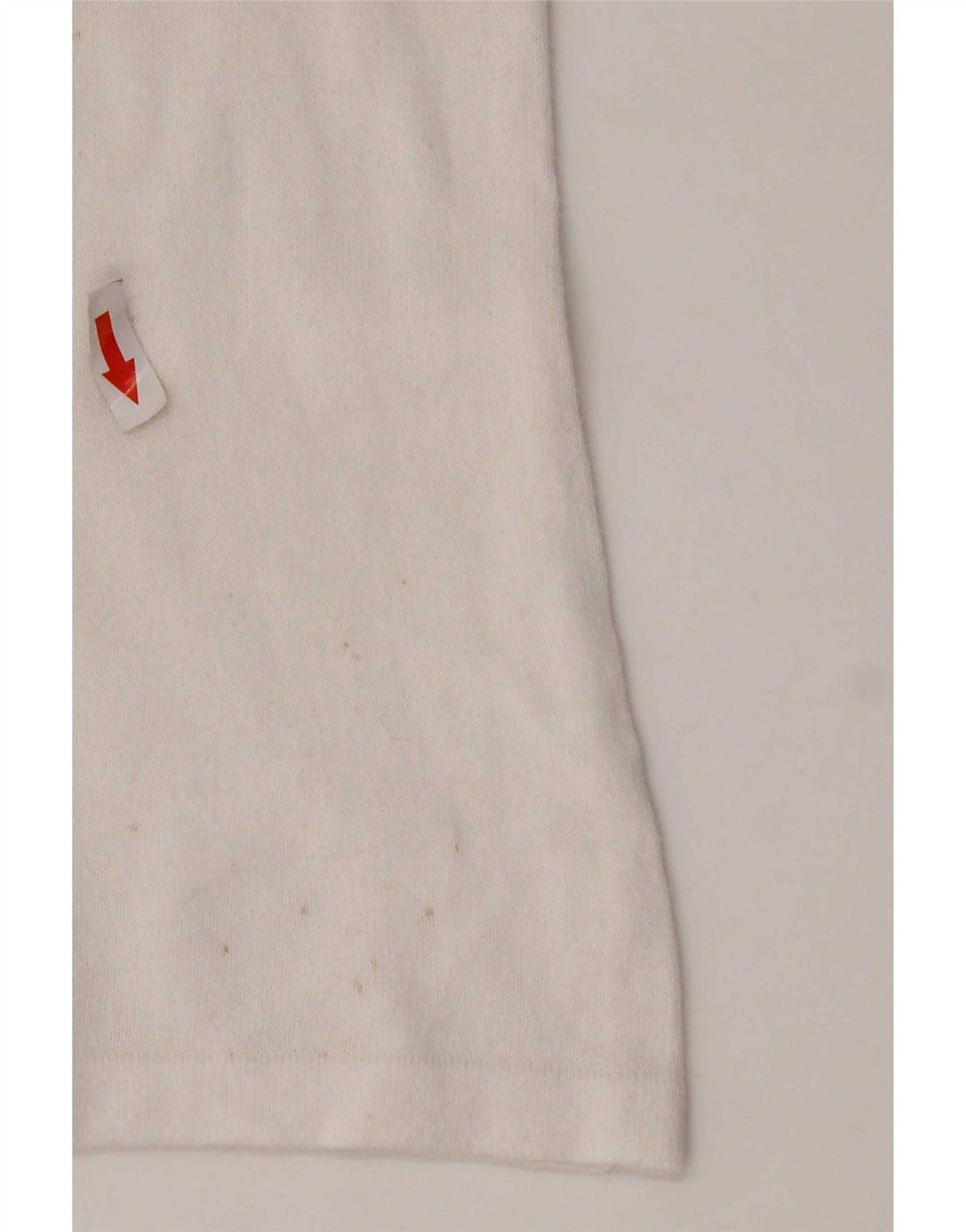 Benetton Haut à manches longues pour femme UK 14 Medium Blanc