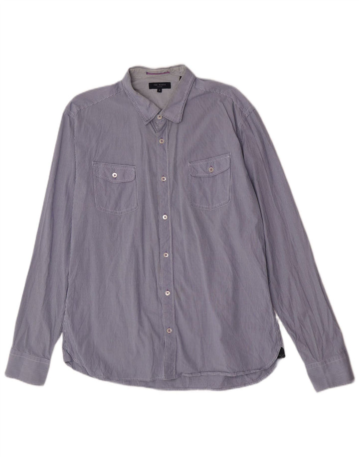 Ted Baker Chemise Homme Taille 6 2XL Bleu Marine à Carreaux
