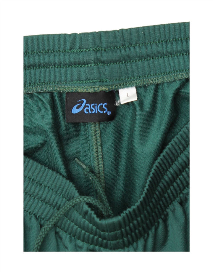 ASICS Pantalon de survêtement pour hommes Large Vert Polyester