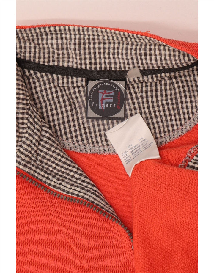 Lotto Sweat-shirt à col zippé pour femme UK 14 Large Orange Polyester