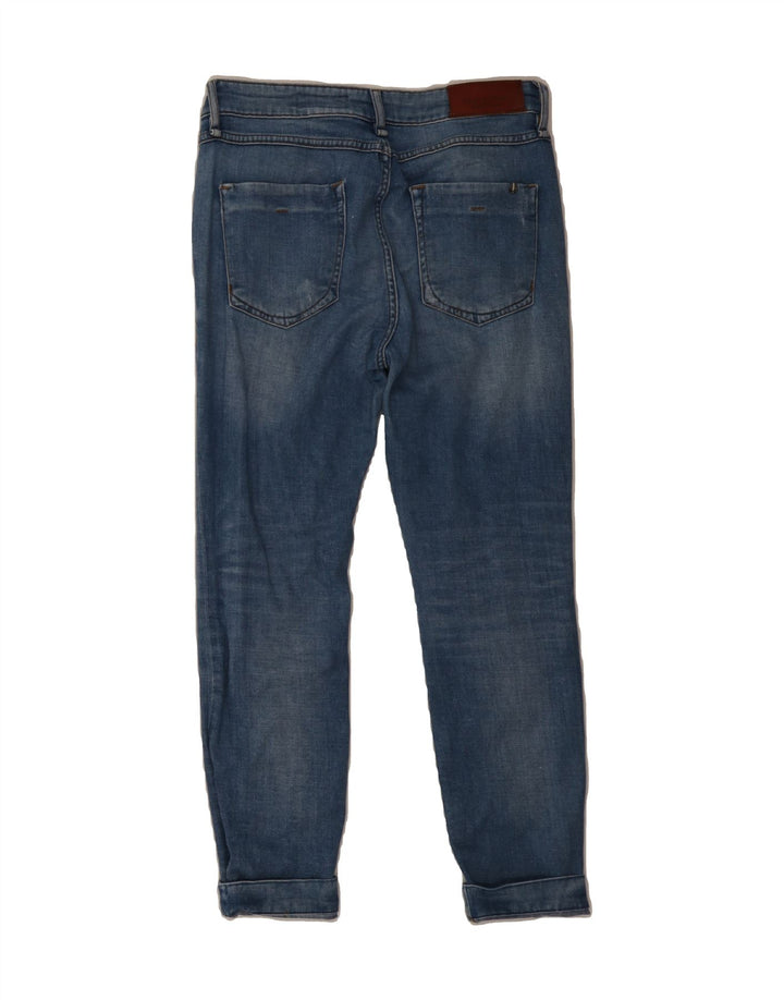 MARC O'POLO Womens Distressed Cropped Jeans W29 L24 Blue Cotton Vintage Marc O'Polo and Second-Hand Marc O'Polo from Messina Hembry 