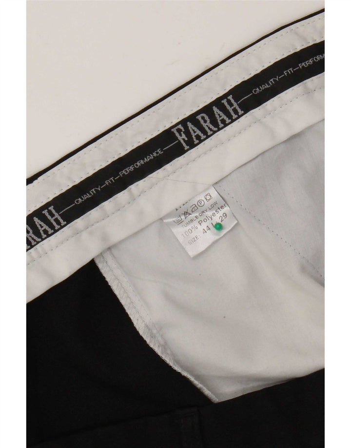 Farah Pantalon Chino Droit Homme W44 L29 Noir Polyester