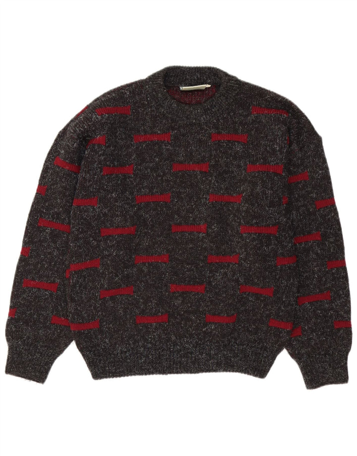 Ciao Pull Col Rond Homme Gris Moyen Géométrique