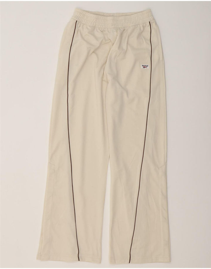 REEBOK Pantalon de survêtement pour femme UK 10 Small Beige Polyester