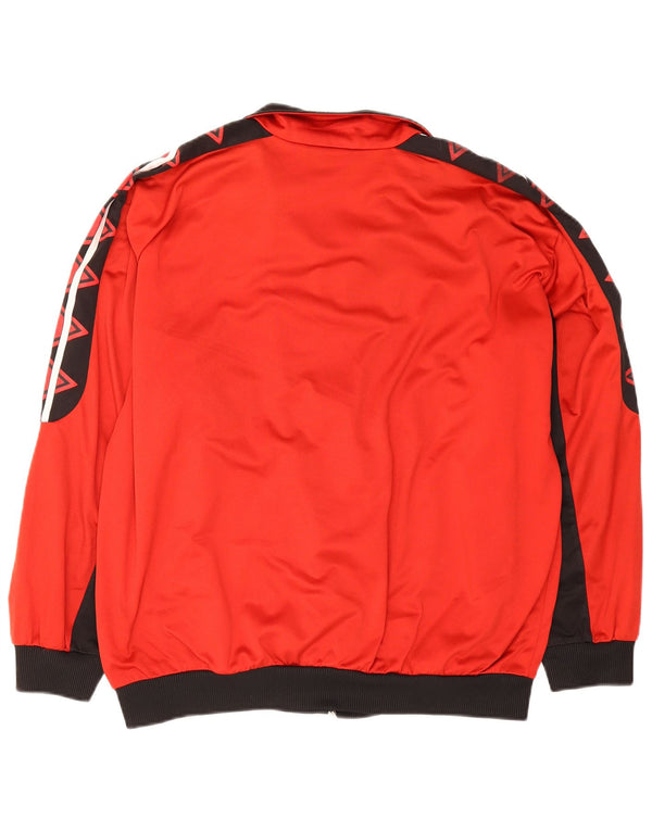 Reebok Veste de Survêtement Graphique Homme Large Rouge Colourblock