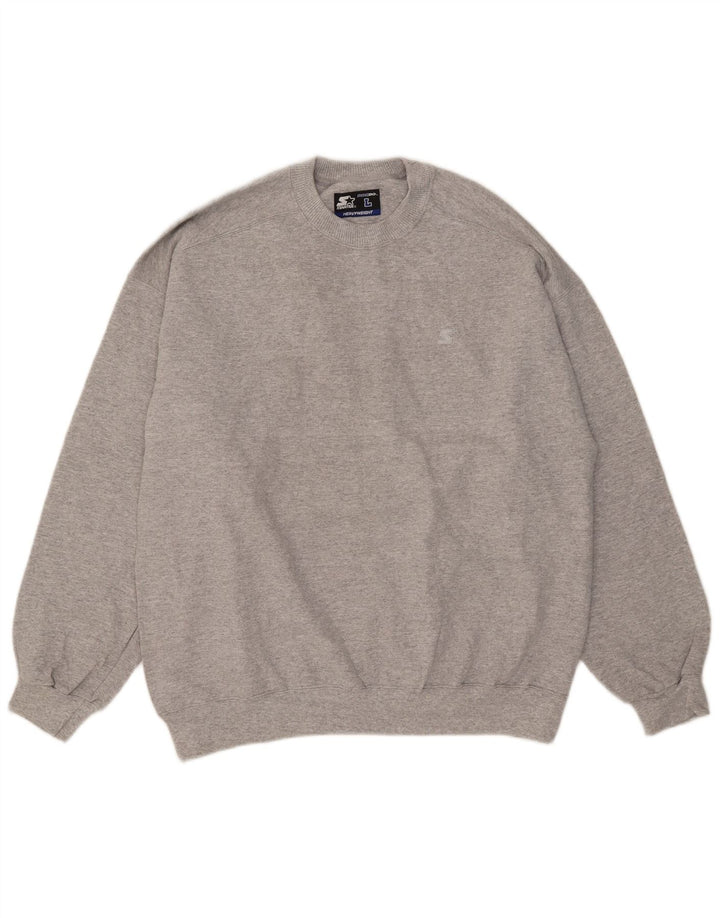 Starter Pull à col rond pour homme Grand gris moucheté