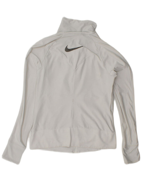 Nike Veste de survêtement Dri Fit pour femme UK 14/16 Large Blanc