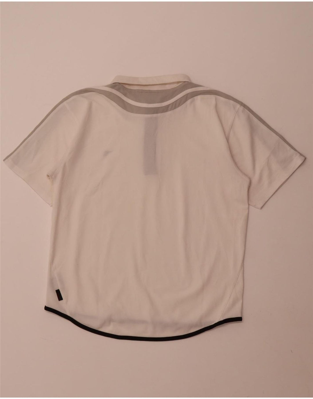 Diadora Polo Homme Large Blanc Colorblock Polyester