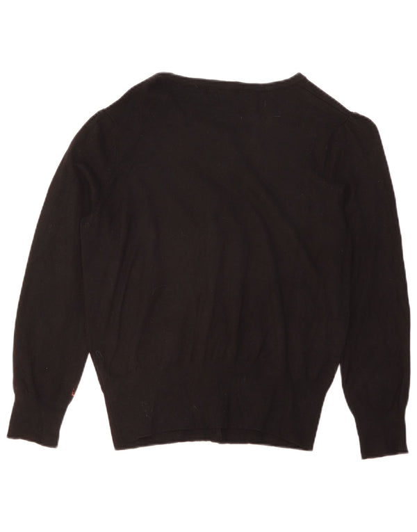 Marks & Spencer Pull Cardigan pour Femme UK 14 Medium Noir