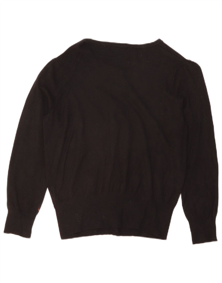 Marks & Spencer Pull Cardigan pour Femme UK 14 Medium Noir