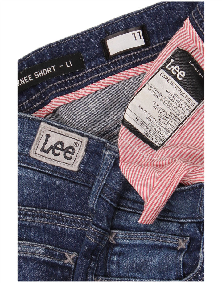 LEE Short en jean pour femme US 11 Large W30 Bleu Coton