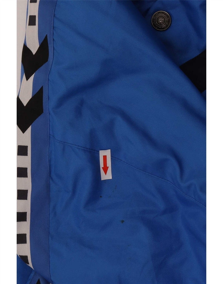 Hummel Veste coupe-vent graphique coupe ample pour homme UK 38 Bleu moyen