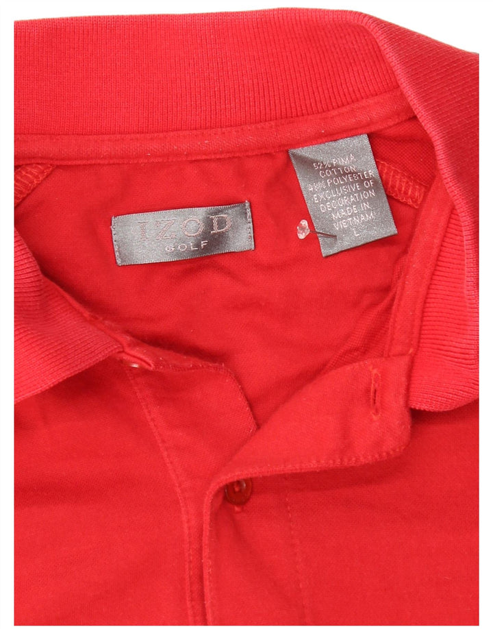 IZOD Polo Homme Grand Rouge Coton