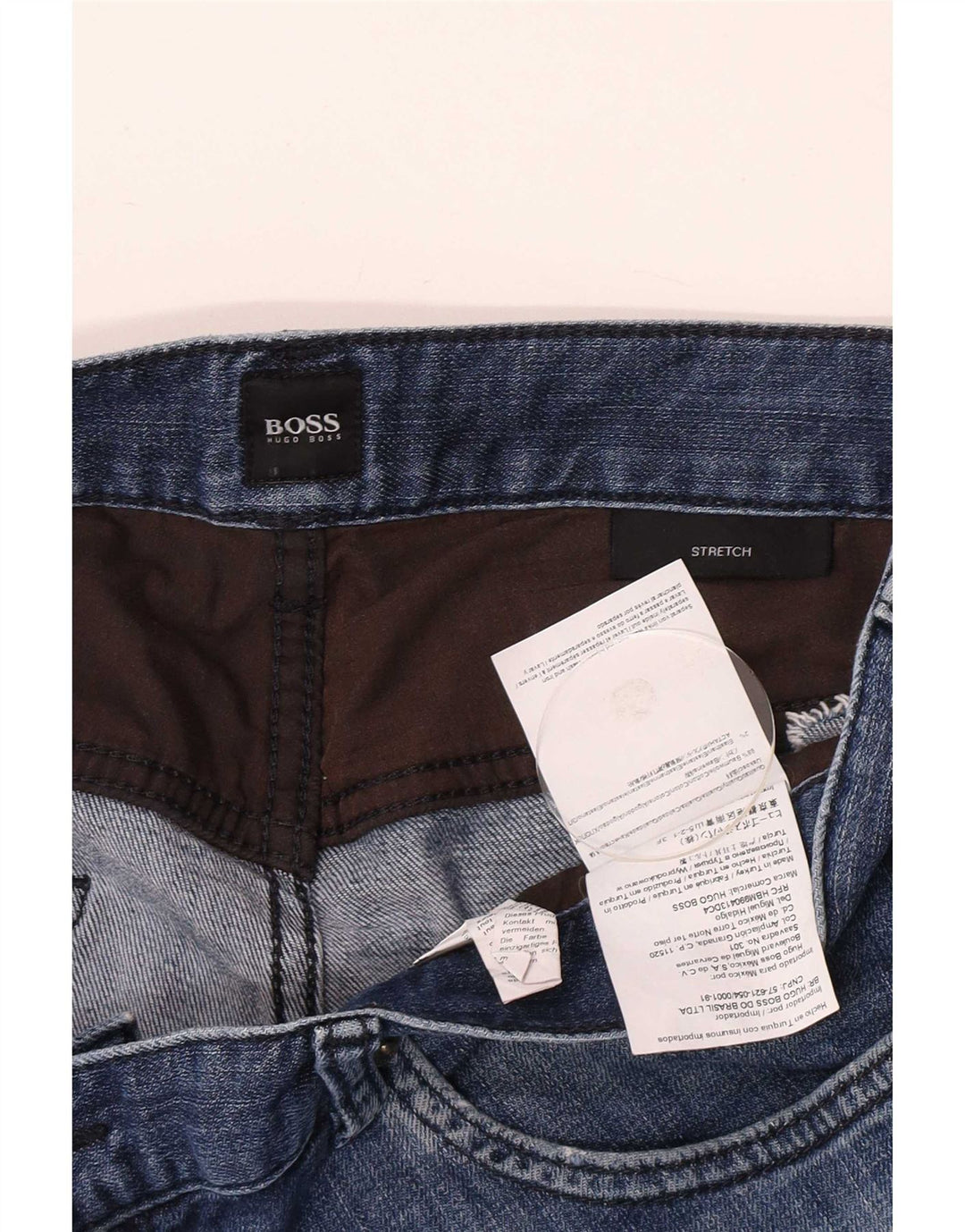 Hugo Boss Jean Slim Stretch W34 L32 Bleu Coton Homme