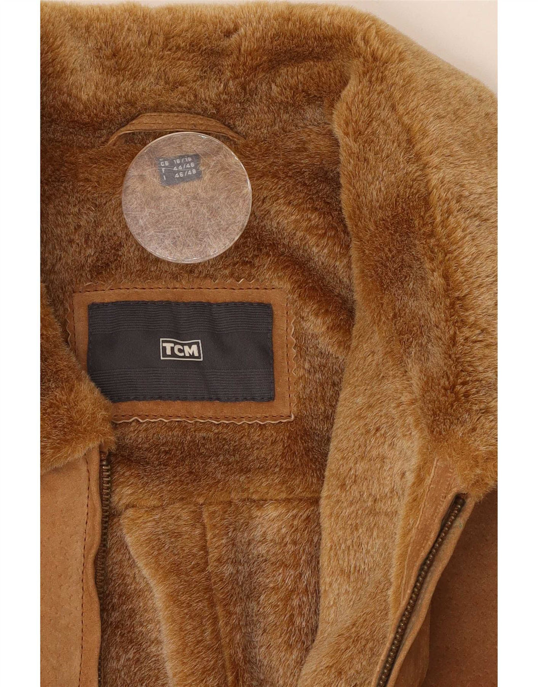 TCM Veste en daim pour femme UK 16/18 Grand cuir marron