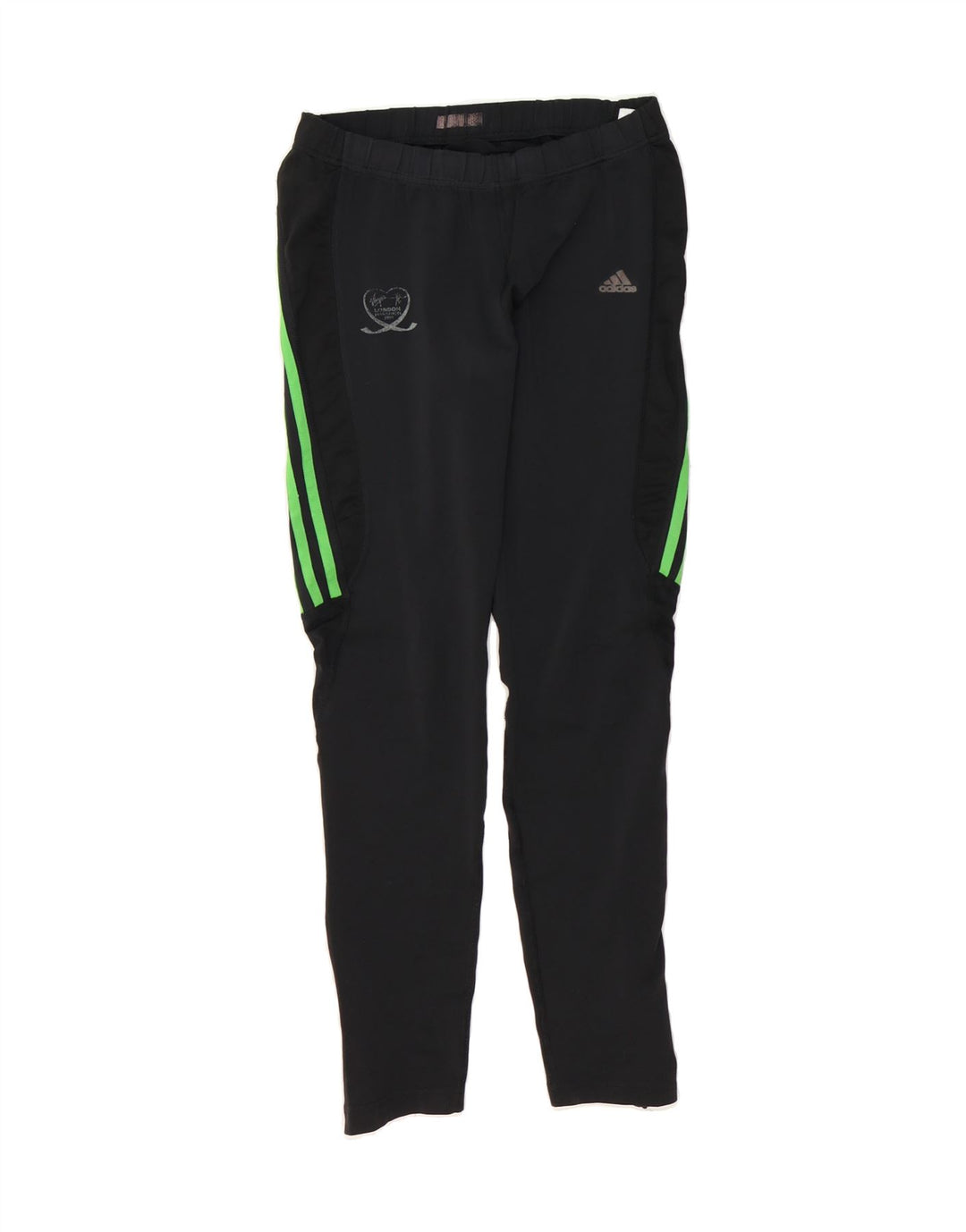 ADIDAS Boys Tracksuit Trousers 11-12 Years Large Black Polyester Vintage Adidas and Second-Hand Adidas from Messina Hembry 
