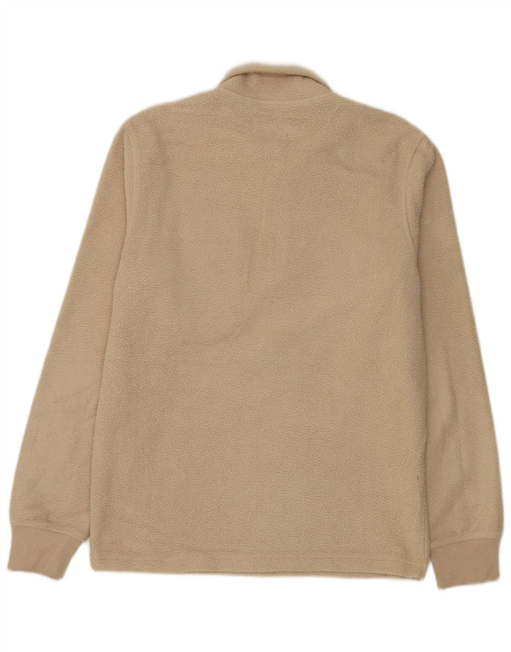 Jack & Jones Pull Polaire à Col Zippé Homme Beige Moyen Polyester