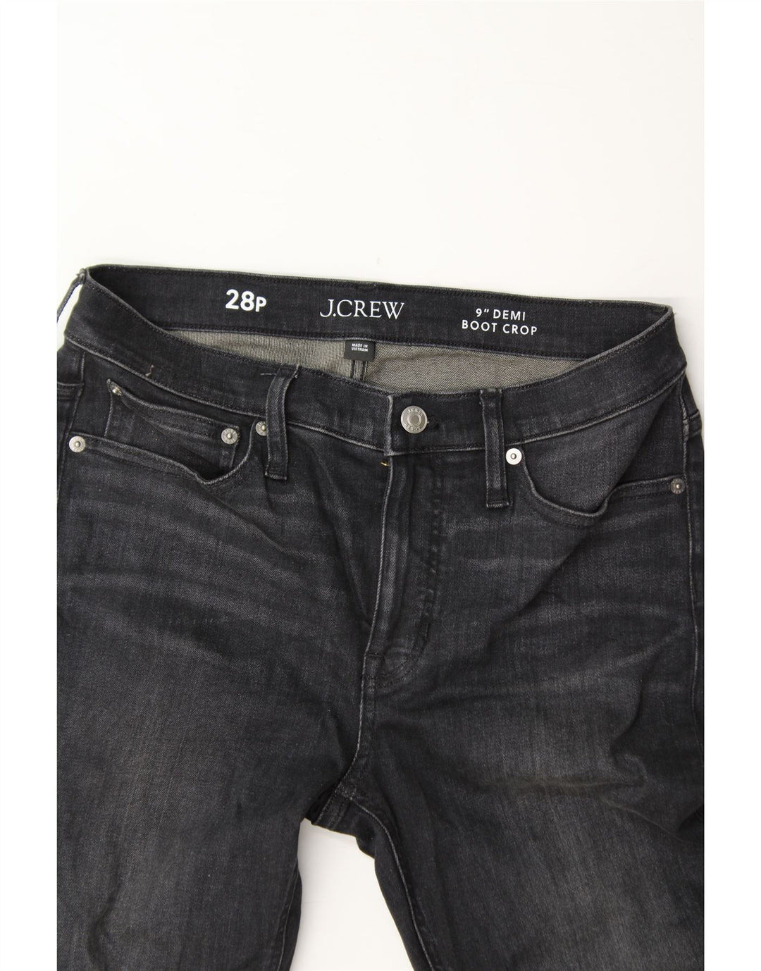 J. CREW Womens Boot Fit Crop Bootcut Jeans W28 L23 Navy Blue Cotton Vintage J. Crew and Second-Hand J. Crew from Messina Hembry 