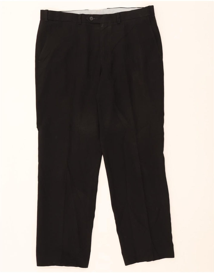 Marks & Spencer Pantalon Chino Droit Homme W36 L31 Noir Polyester