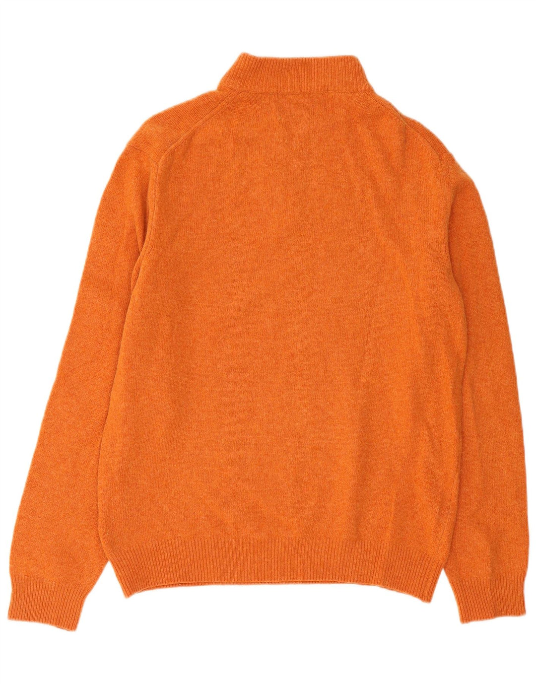 RIFLE Pull Col Zippé Homme Laine Orange Moyen