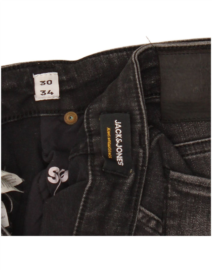 Jack & Jones Jean Slim Homme W30 L34 Noir Coton