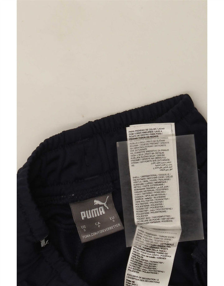 Puma Pantalon de survêtement pour homme Taille S Bleu marine Colorblock Polyester