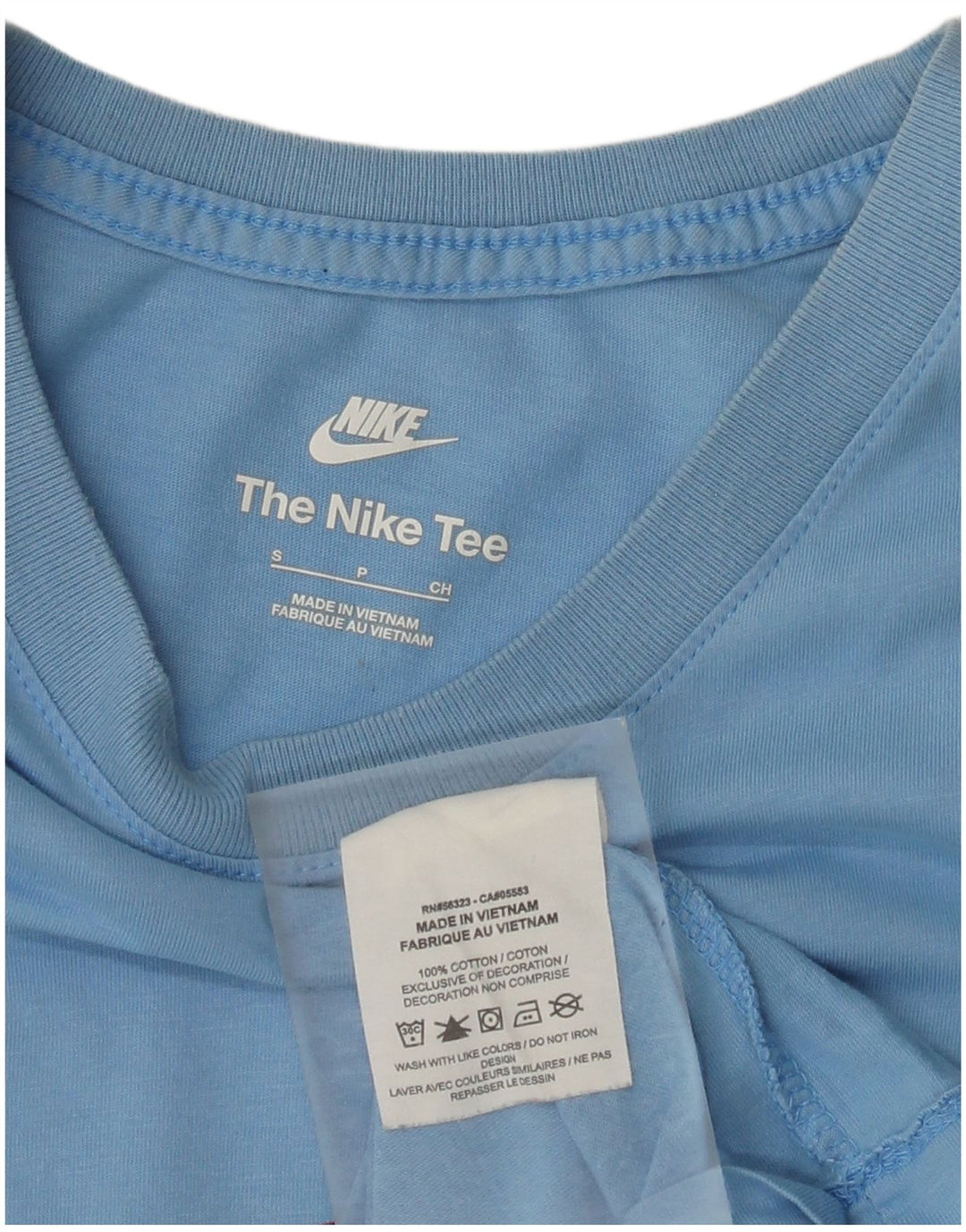 Nike T-shirt graphique pour homme, petit, bleu, coton