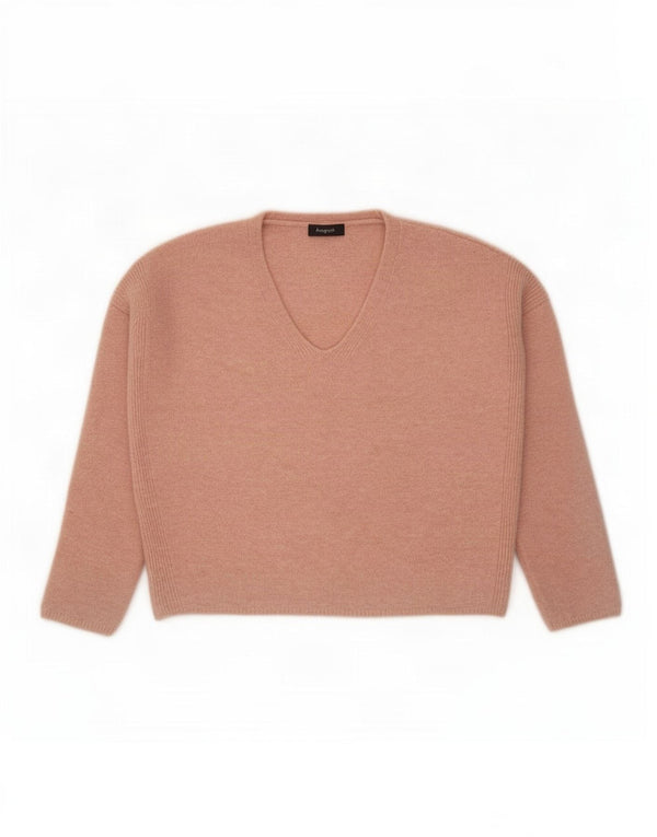 Marks & Spencer Pull surdimensionné à col en V pour femme UK 10 Petit Rose
