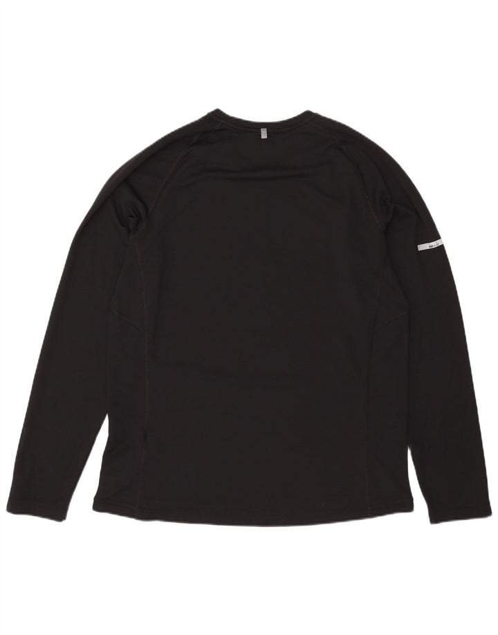 Nike Haut Dri Fit à manches longues pour homme en polyester noir Taille L