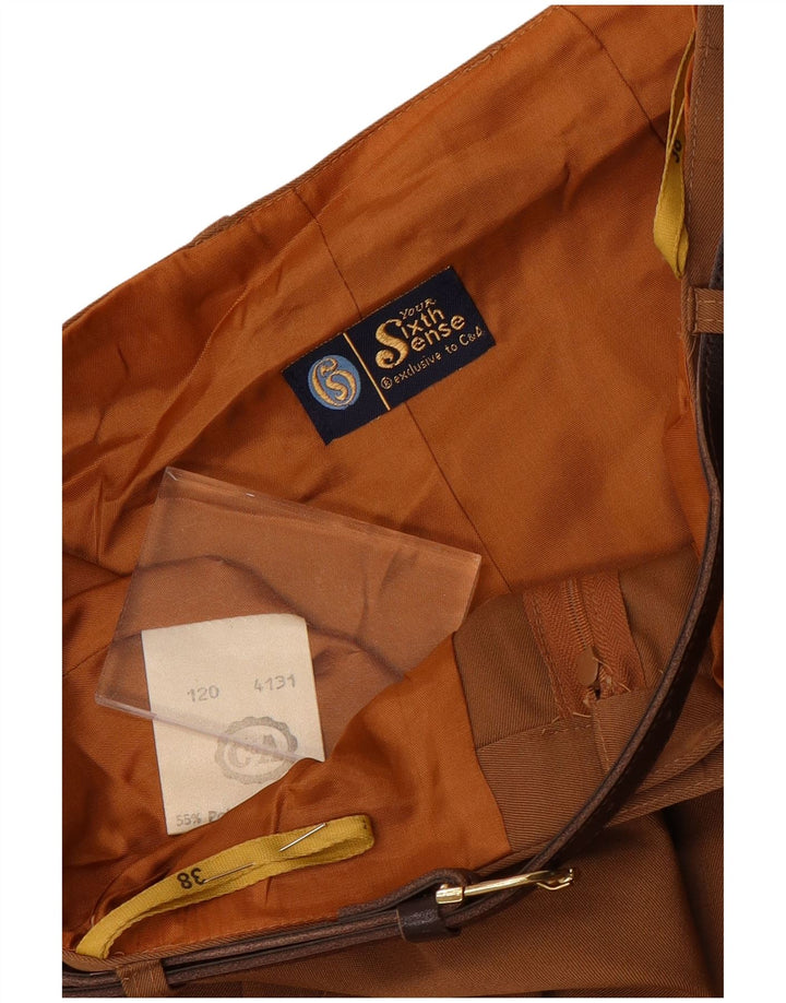 Your Sixth Sense Pantalon Capri Cullotes pour Femme EU 38 Medium W26 L19 Marron