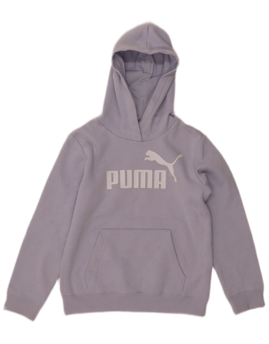 PUMA Sweat à capuche graphique pour fille 9-10 ans Violet Coton