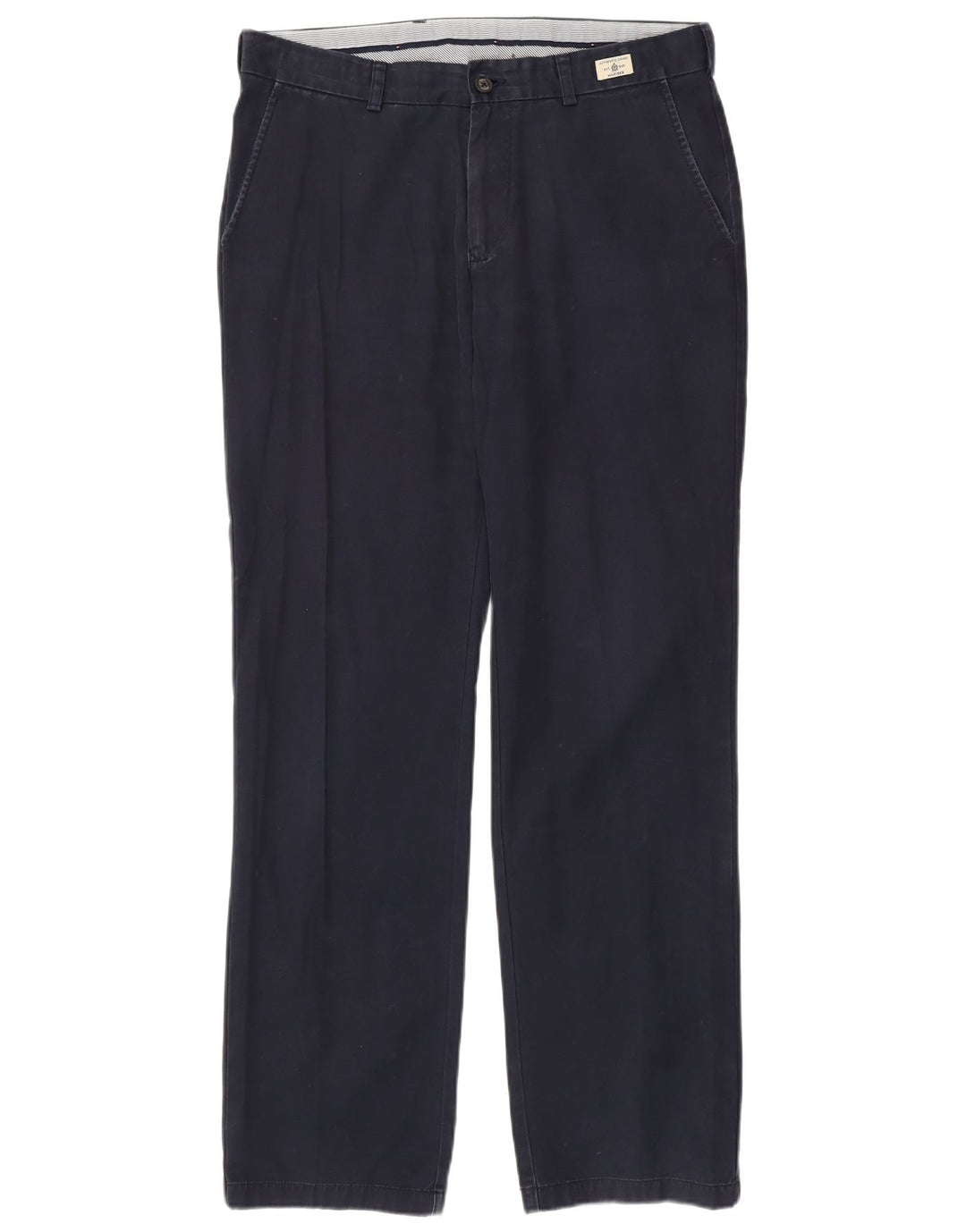 TOMMY HILFIGER Pantalon Chino Droit Homme W34 L34 Bleu Marine Coton