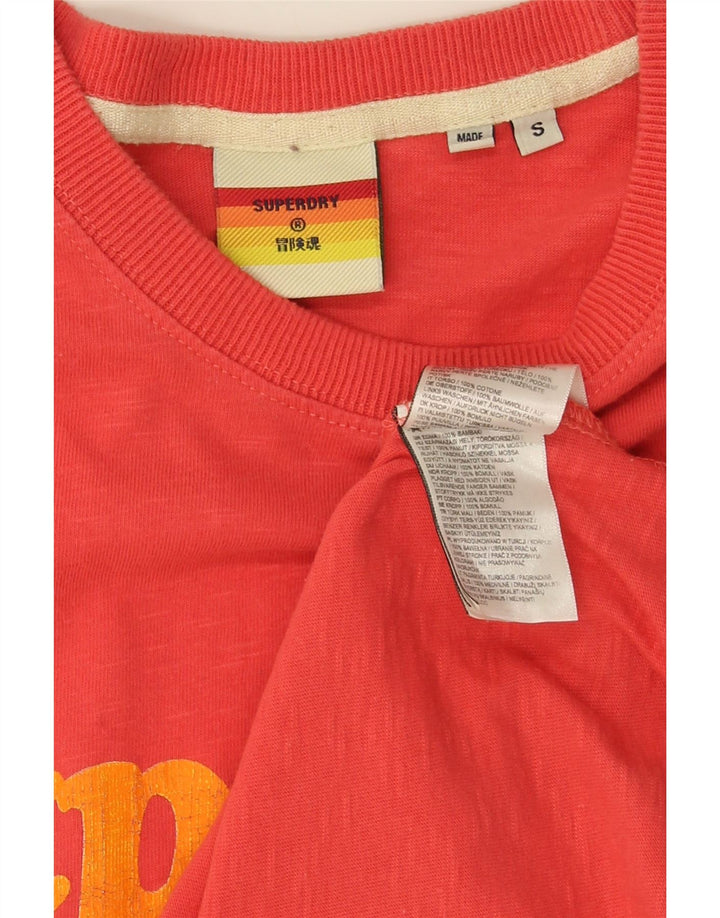 Superdry T-Shirt Graphique Homme Petit Rouge Coton
