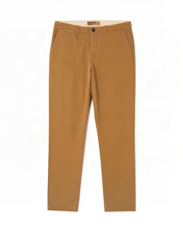 Superdry Pantalon Chino Droit Homme Large W34 L32 Coton Beige