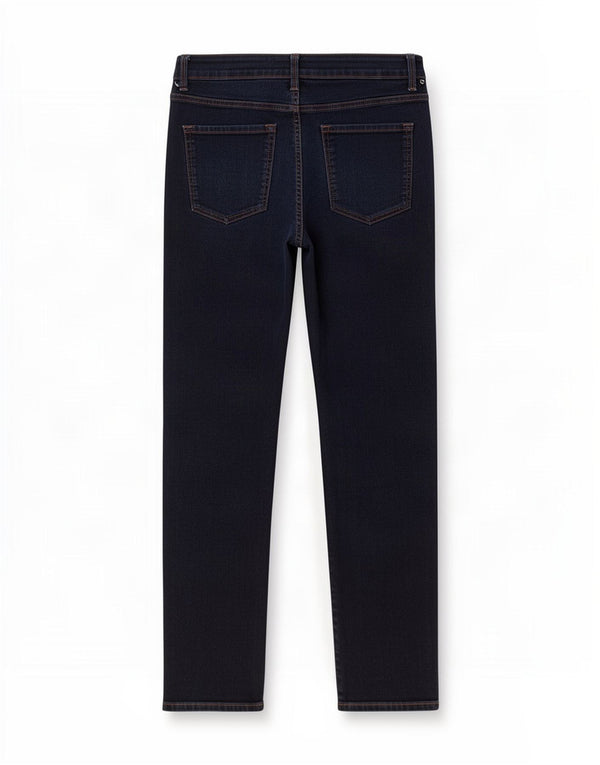 Marks & Spencer Jean droit pour femme UK 12 Medium W30 L29 Bleu marine