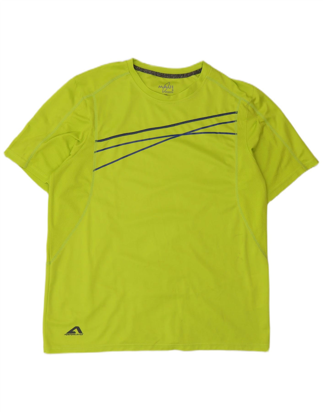 Maui Maui T-Shirt Homme Top XL Vert Rayé Polyester