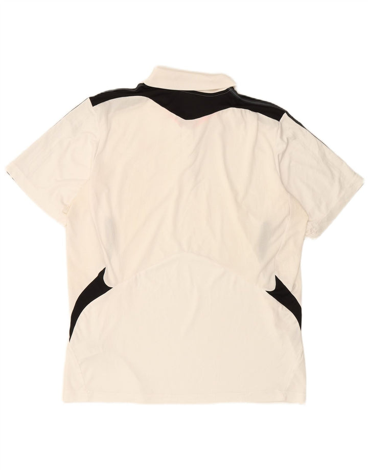 ADIDAS Polo Climacool XL Homme Blanc Colorblock Polyester